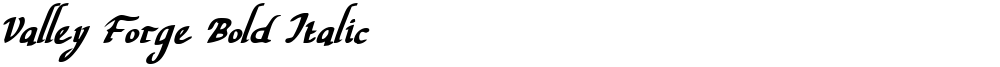 Valley Forge Bold Italic
