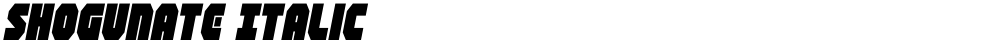 Shogunate Italic