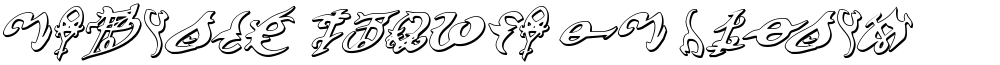 Devil's Tongue 3D Italic