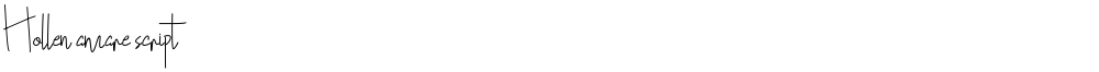 Hollen amare script