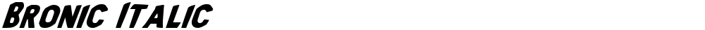 Bronic Italic