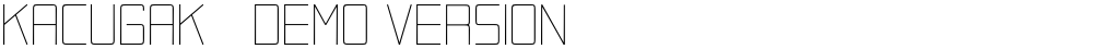 Kacugak - demo version