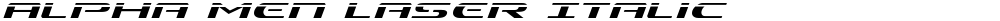 Alpha Men Laser Italic