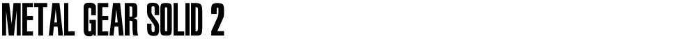 Metal Gear Solid 2