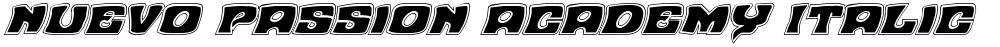 Nuevo Passion Academy Italic