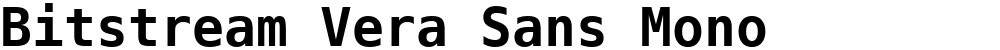 Bitstream Vera Sans Mono