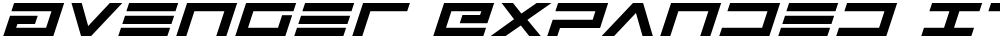 Avenger Expanded Italic