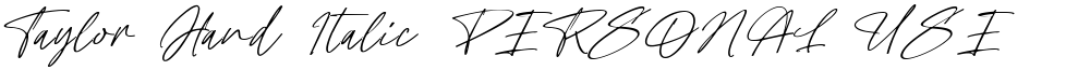Taylor Hand Italic PERSONAL USE