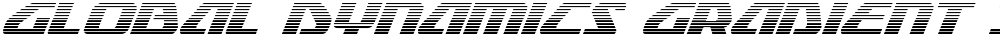 Global Dynamics Gradient Italic