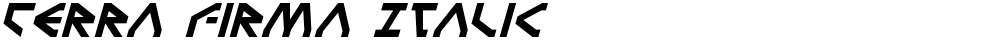 Terra Firma Italic