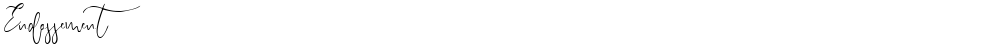 Endossement