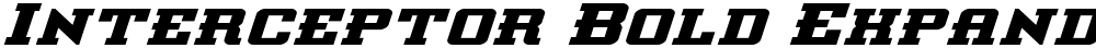 Interceptor Bold Expanded Ital