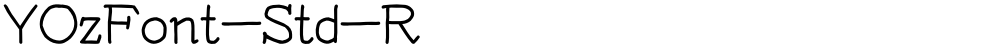 YOzFont-Std-R