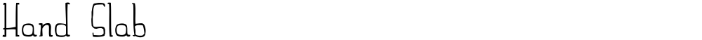 Hand Slab