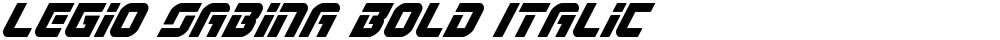 Legio Sabina Bold Italic