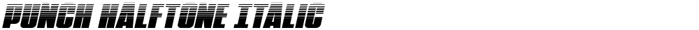Punch Halftone Italic