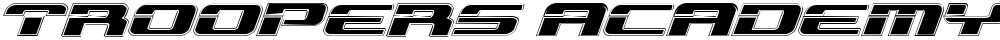 Troopers Academy Expanded Italic