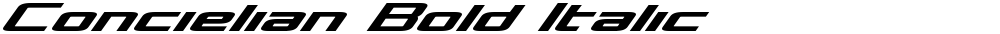 Concielian Bold Italic