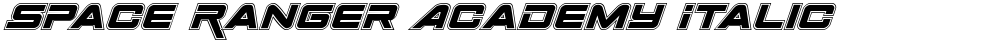 Space Ranger Academy Italic