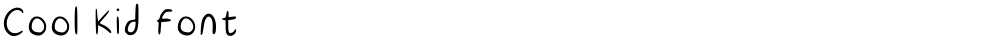 Cool Kid Font