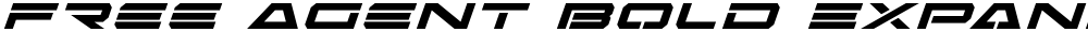 Free Agent Bold Expanded Italic