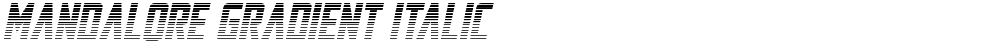 Mandalore Gradient Italic
