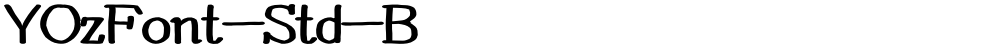 YOzFont-Std-B