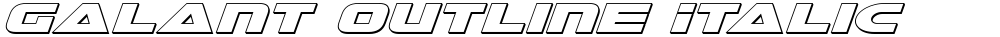Galant Outline Italic