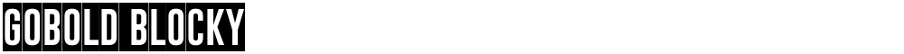 Gobold Blocky