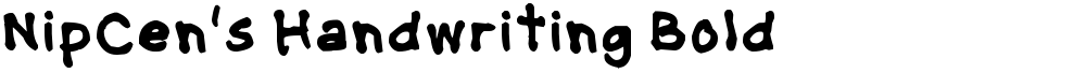 NipCen's Handwriting Bold