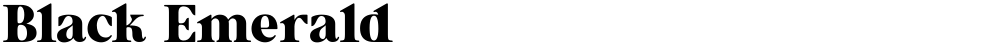 Black Emerald