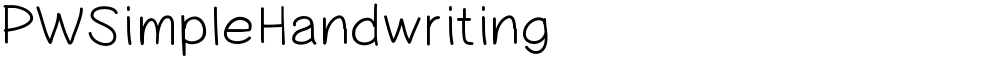 PWSimpleHandwriting