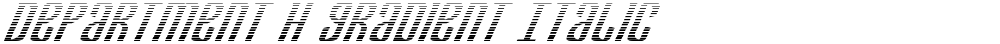 Department H Gradient Italic