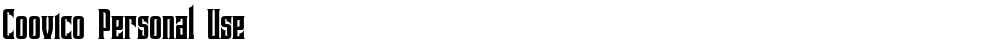 Coovico Personal Use