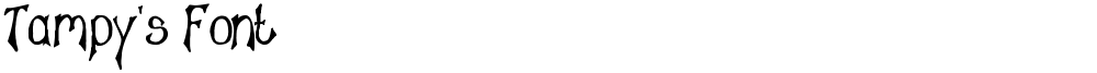 Tampy's Font