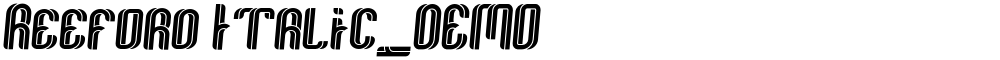 Reeford Italic_DEMO
