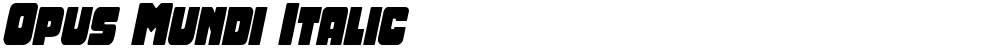 Opus Mundi Italic