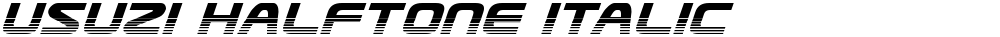 Usuzi Halftone Italic