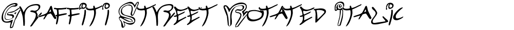 Graffiti Street Rotated Italic