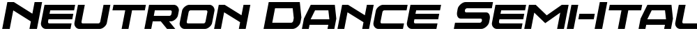 Neutron Dance Semi-Italic
