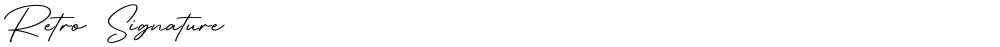 Retro Signature