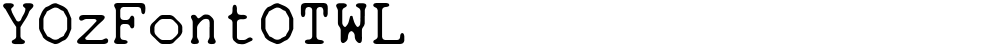 YOzFontOTWL