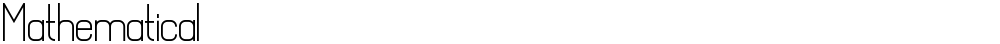 Mathematical