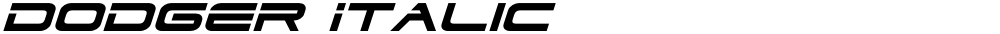 Dodger Italic