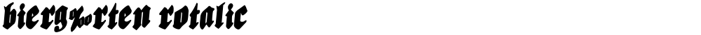 Bierg‰rten Rotalic