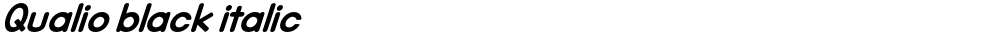 Qualio black italic