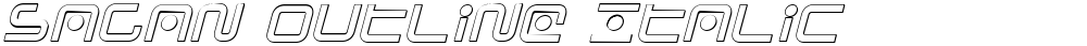 Sagan Outline Italic