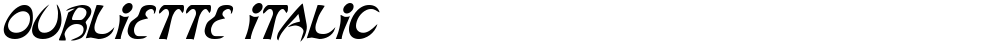 Oubliette Italic