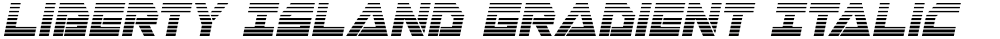 Liberty Island Gradient Italic