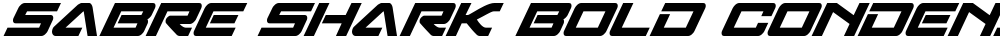 Sabre Shark Bold Condensed